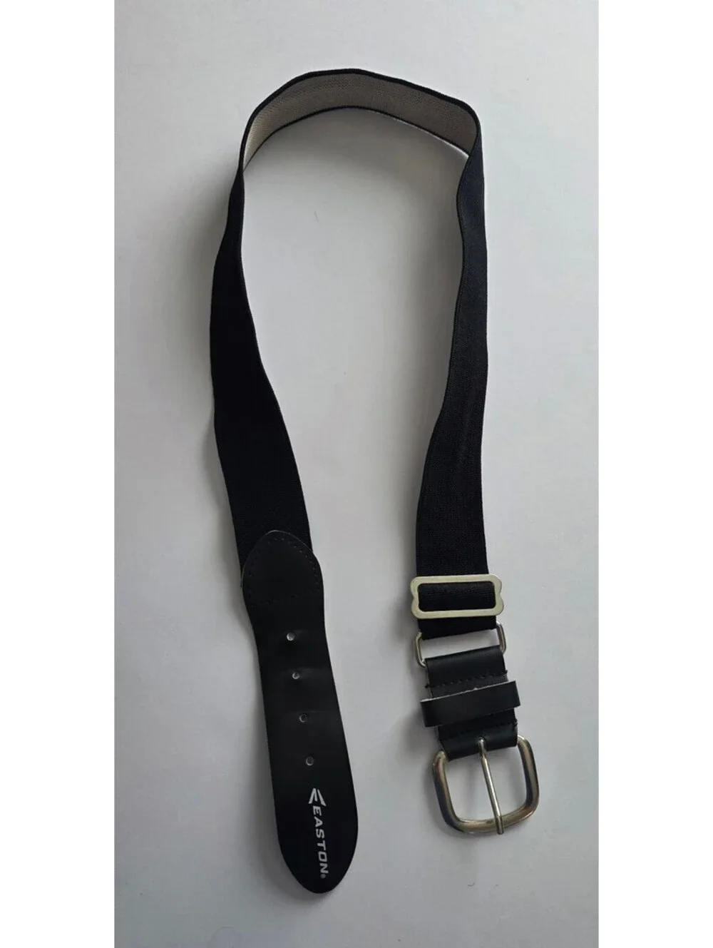 Easton Black Elastic Adjustable Belt with Metal Buckle
